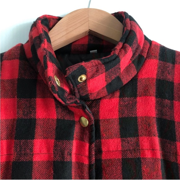 Red and Black Plaid Vest - Picture 2 of 6